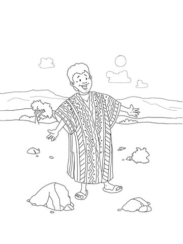 Joseph Coat Of Many Colors Coloring Page